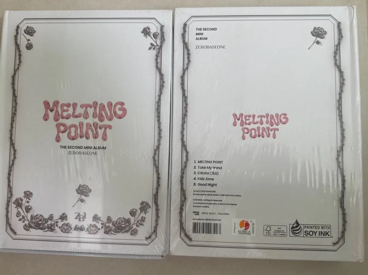 제로베이스원 melting point 미개봉 앨범