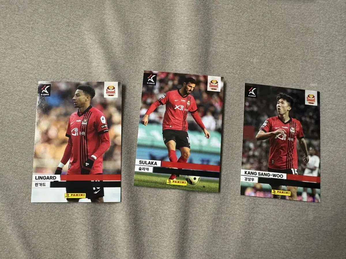 FC Seoul Panini Card (Lingard, Kang Sang-woo Slaka)2024 Football Card