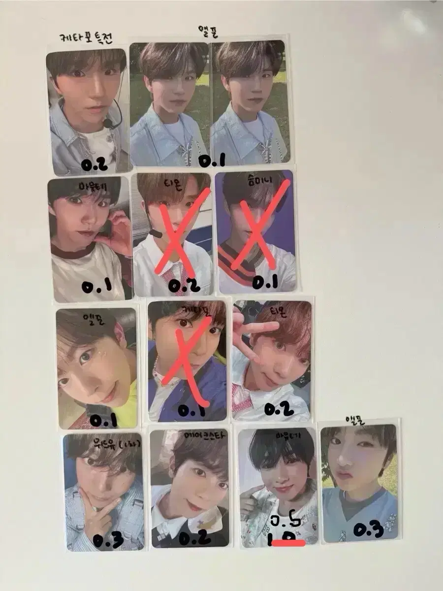 NCT wish Jaehee Ryosakuya photocard WTS