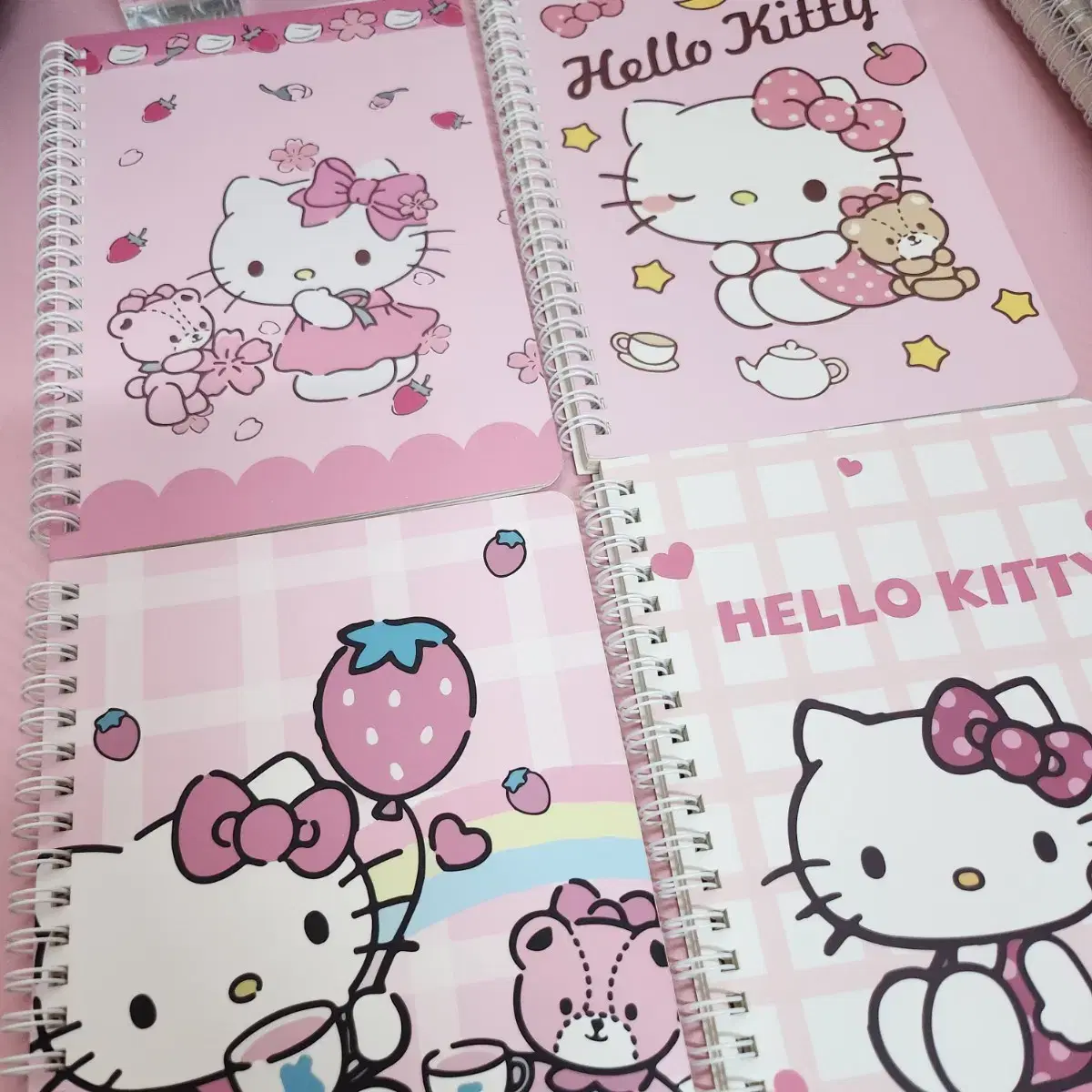 Kitty Line Notebook Set of 4