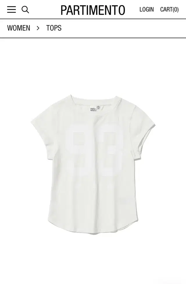 파르티멘토 우먼 93 CIAO PRINTED SHORT SLEEVE TE