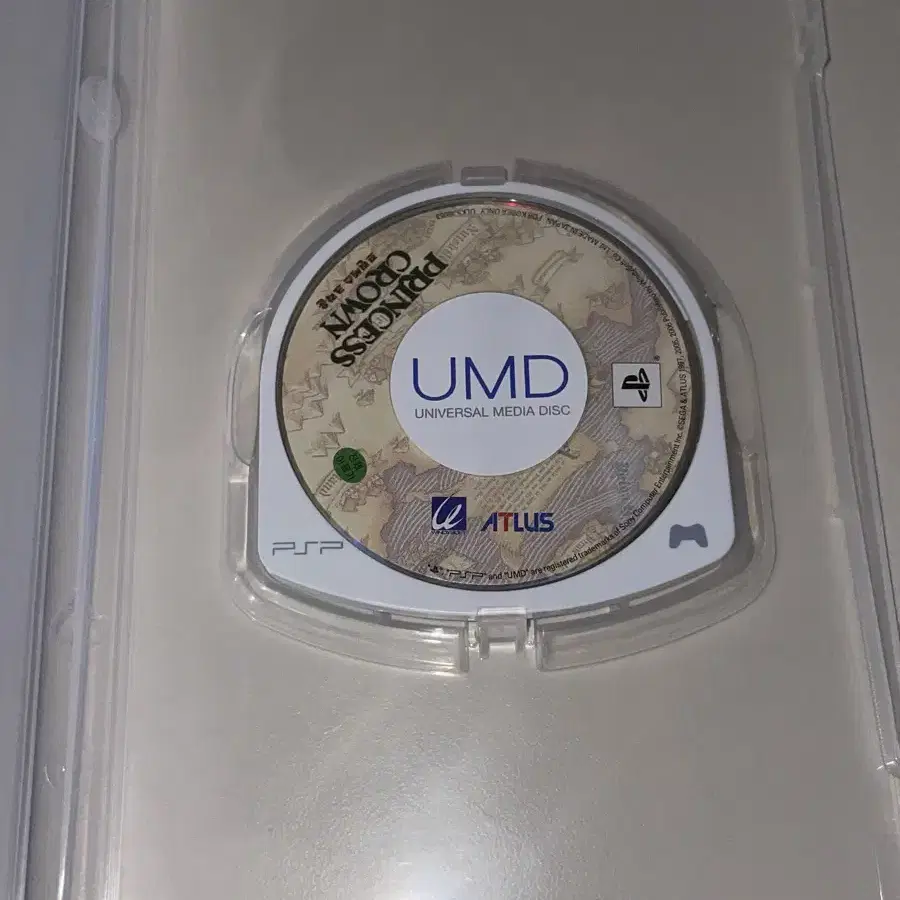 psp 프린세스 크라운 umd + 설명서 국내 정발