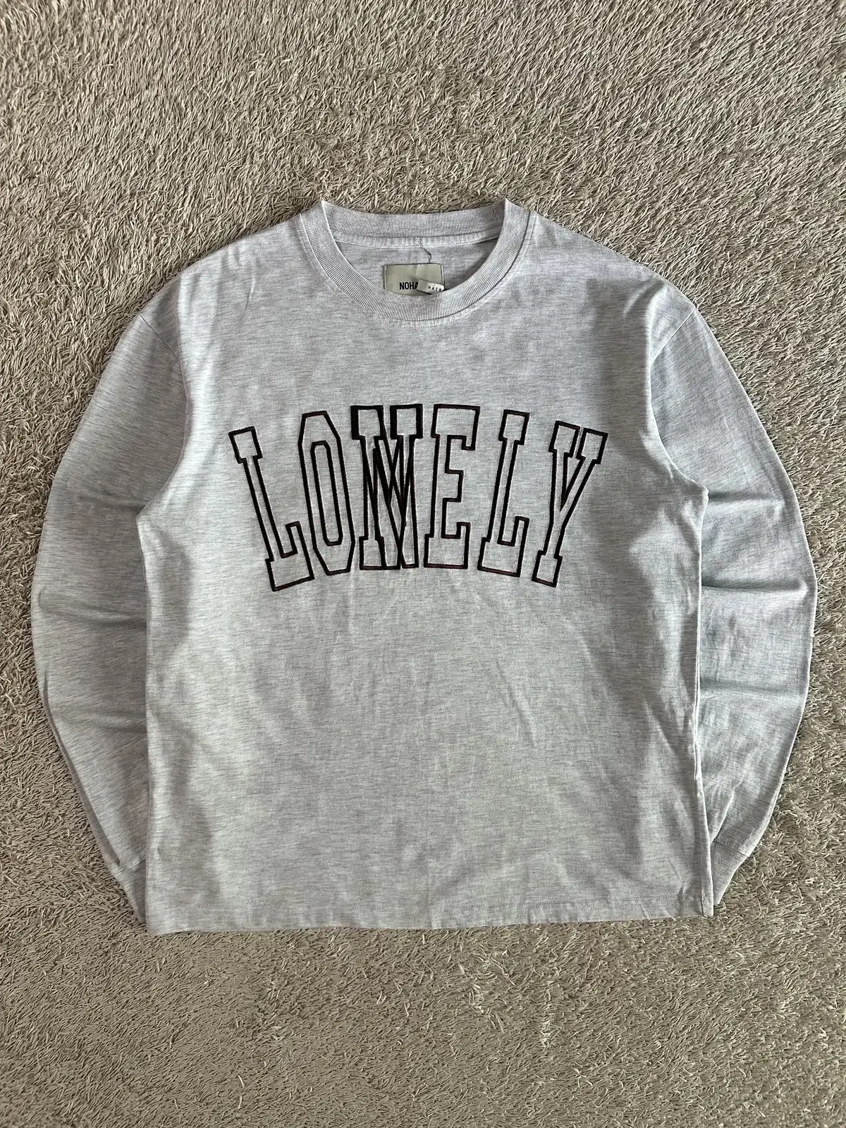 [S] Noël X Hairmon Collaboration Lonely Lovely Long Sleeve Gray