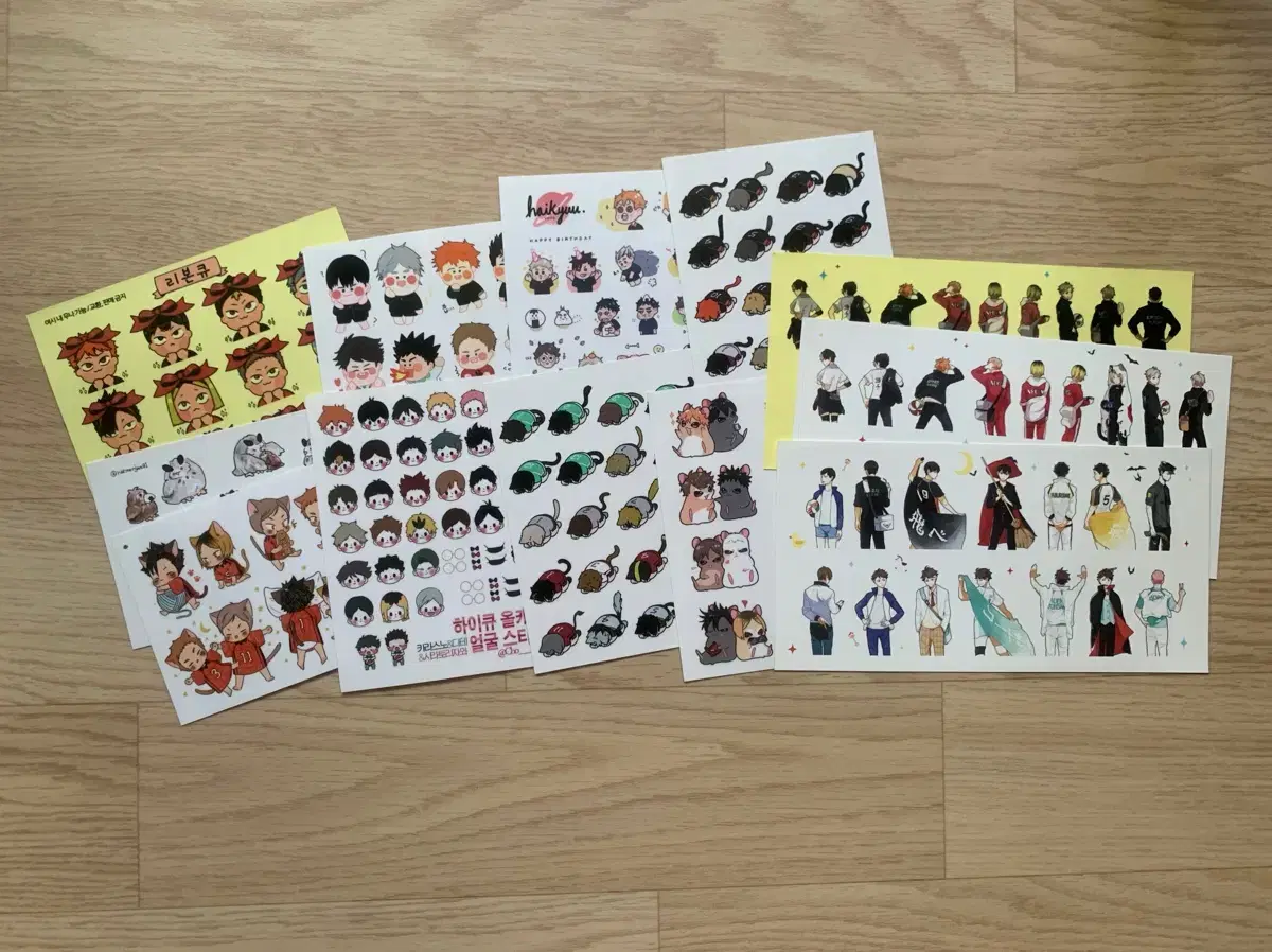 (bulk)Haikyuu unofficial sticker postcard unofficial goods