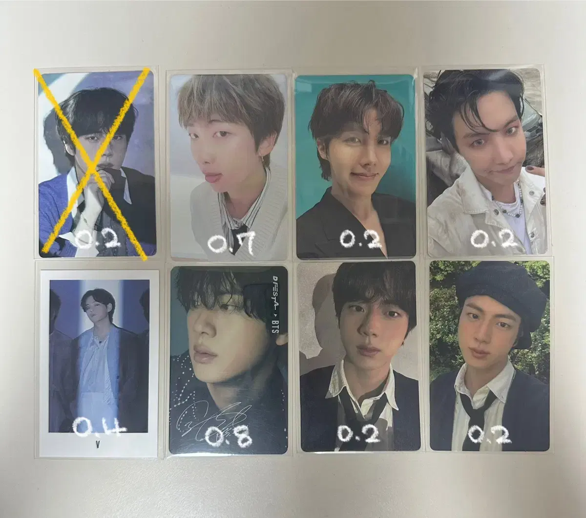 Bangtan photocard wts / Jun Nam Jun Seokjin Yoon Ki Hoseok jimin Taehyung jungkook / Rubsell Anser