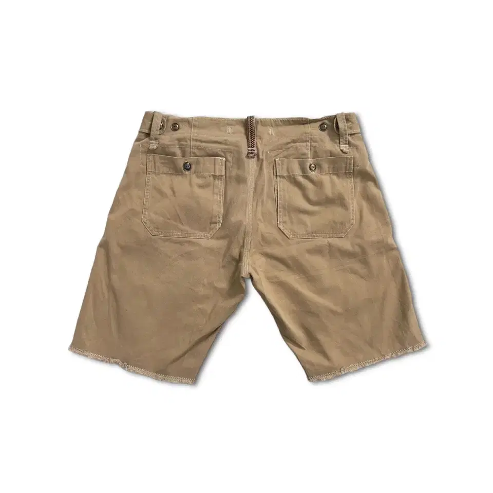 vintage zigzag khaki shorts