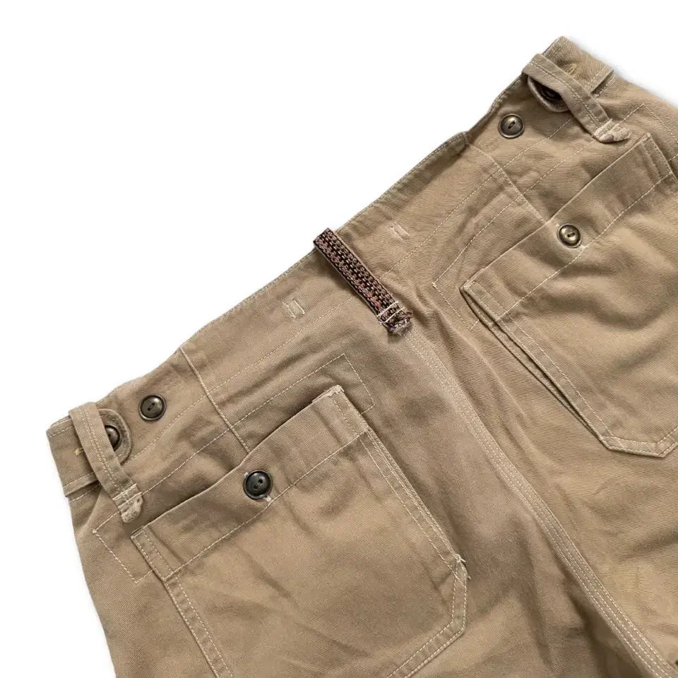 vintage zigzag khaki shorts