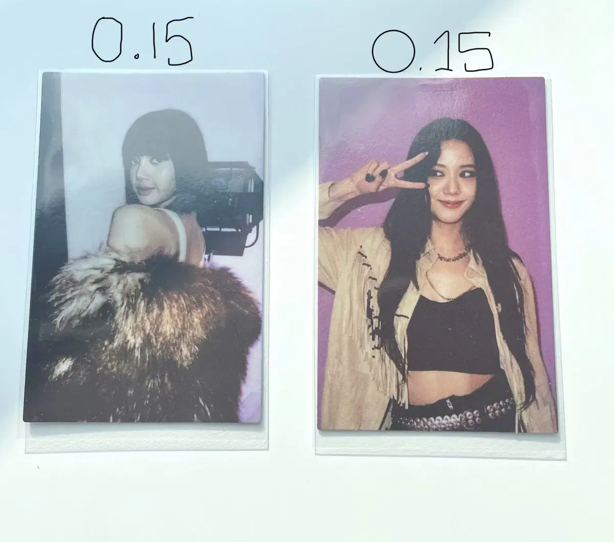 Black Pink D album lisa jisoo Sell photo kards