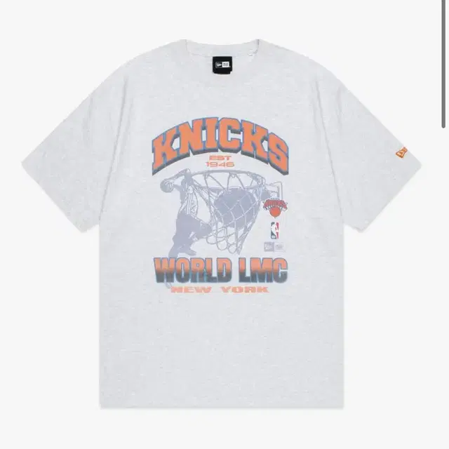 엘엠씨 X 뉴에라 WORLD TEE HEATHER GRAY