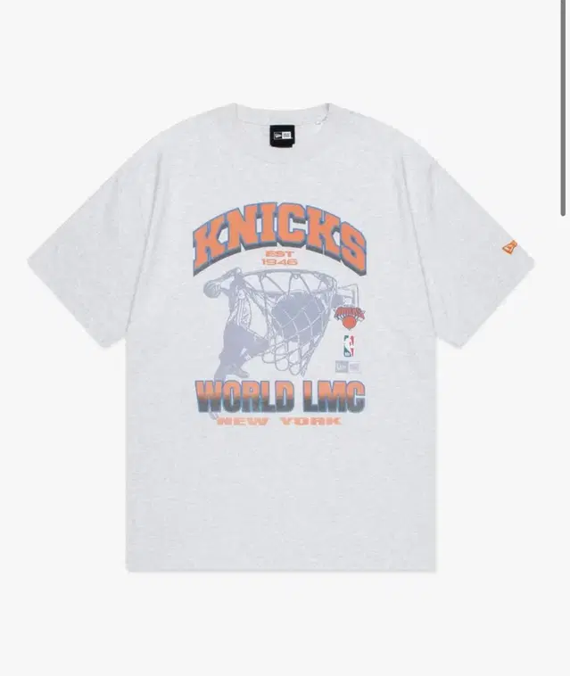 엘엠씨 X 뉴에라 WORLD TEE HEATHER GRAY