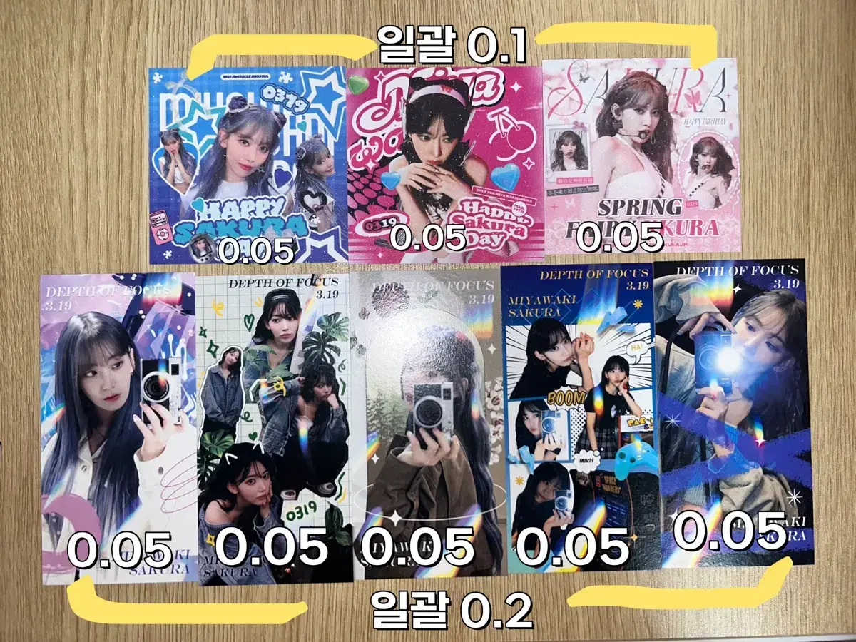 Le sserafim sakura Fotografie unofficial goods Merchandise 2024 Sankha pre-order benefit birthday Café