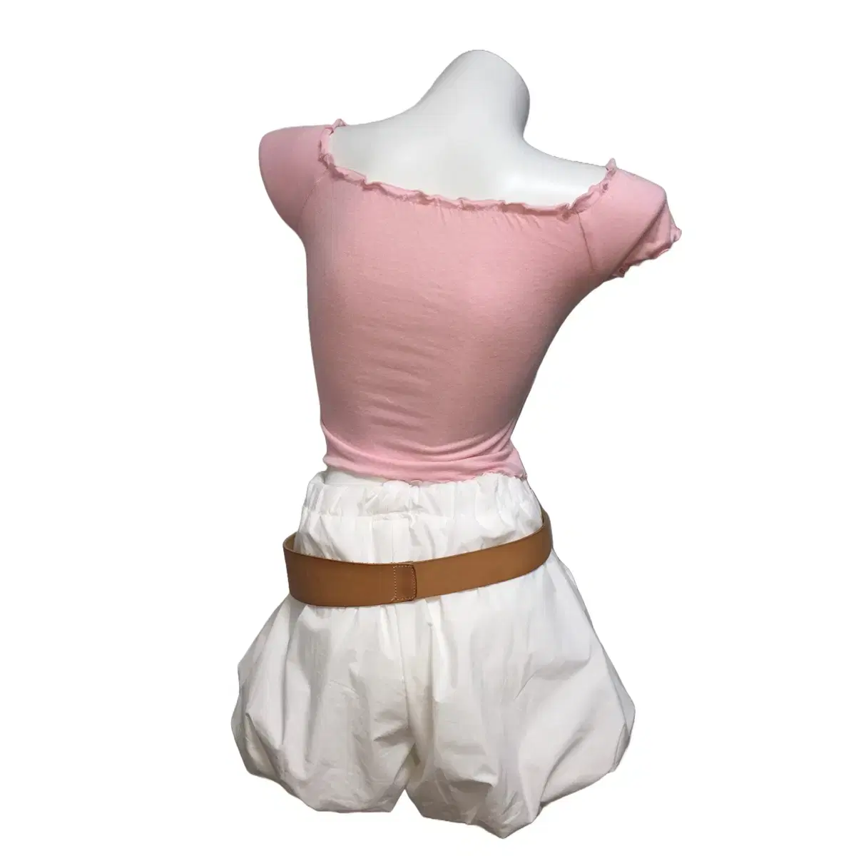 Baby pink slim top