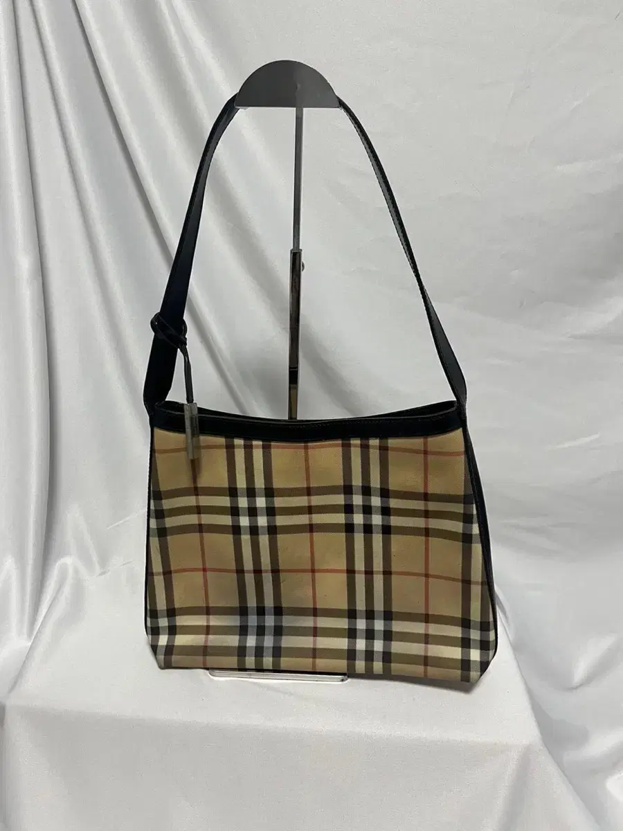 Burberry Nova Check Silver Hobo Shopper Bag Shoulder and Tote