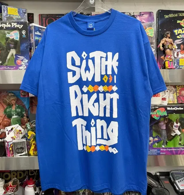 SW031 SW THE RIGHT THING TEE BLUE