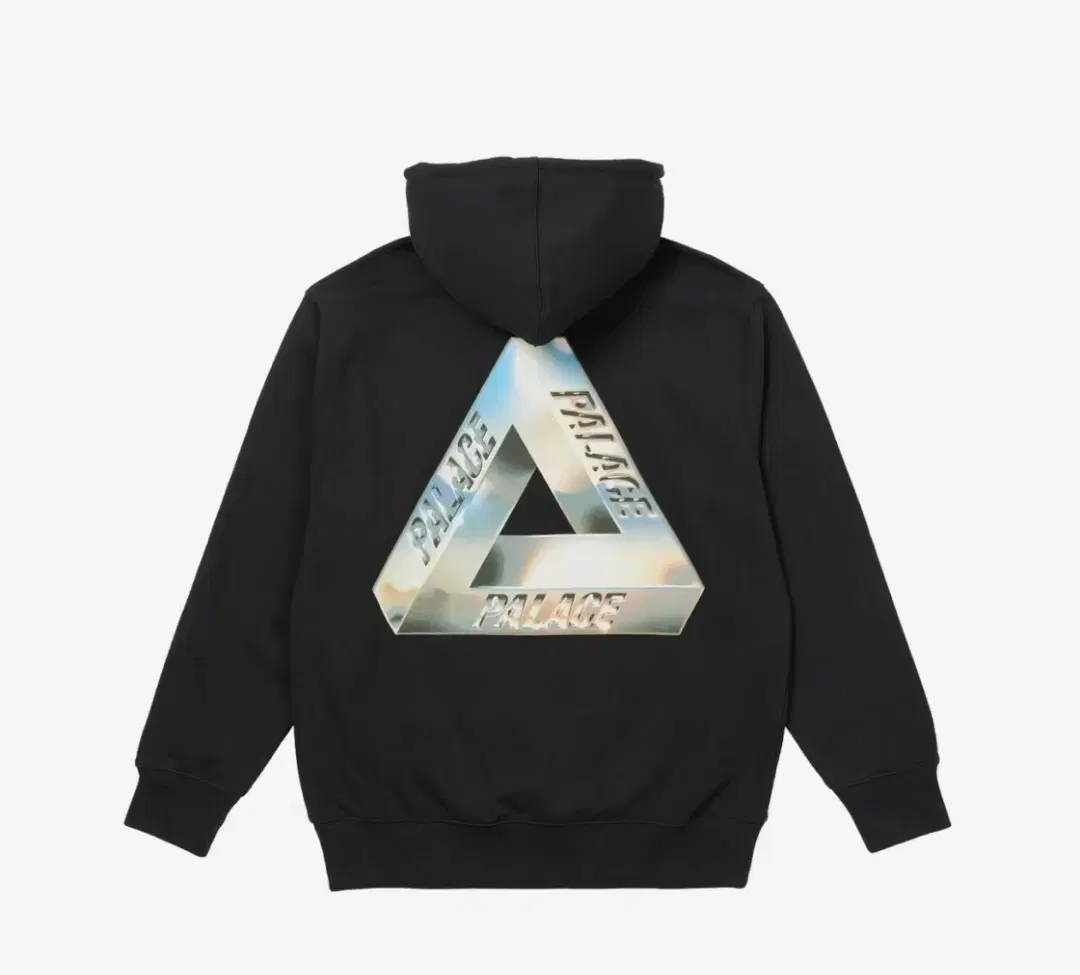 [L]Palace Tri-Chrome Hoodie Black/White Palace Tri-Chro