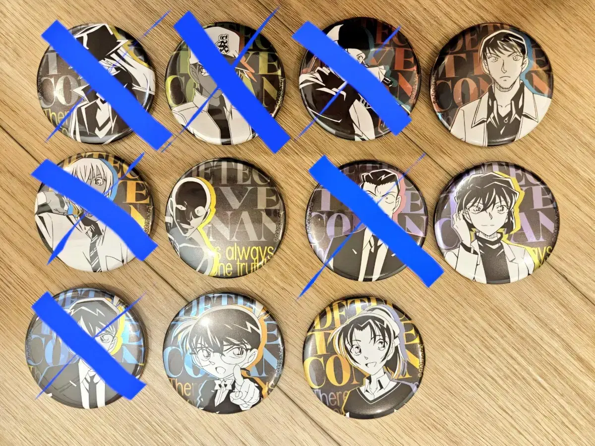 Detective Conan Metallic Can Badge