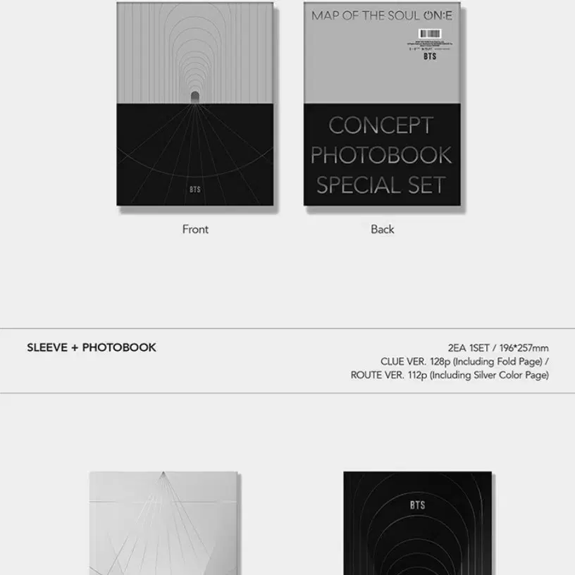 BTS맵솔원CONCEPTPHOTOBOOK special포스터포함 새상품