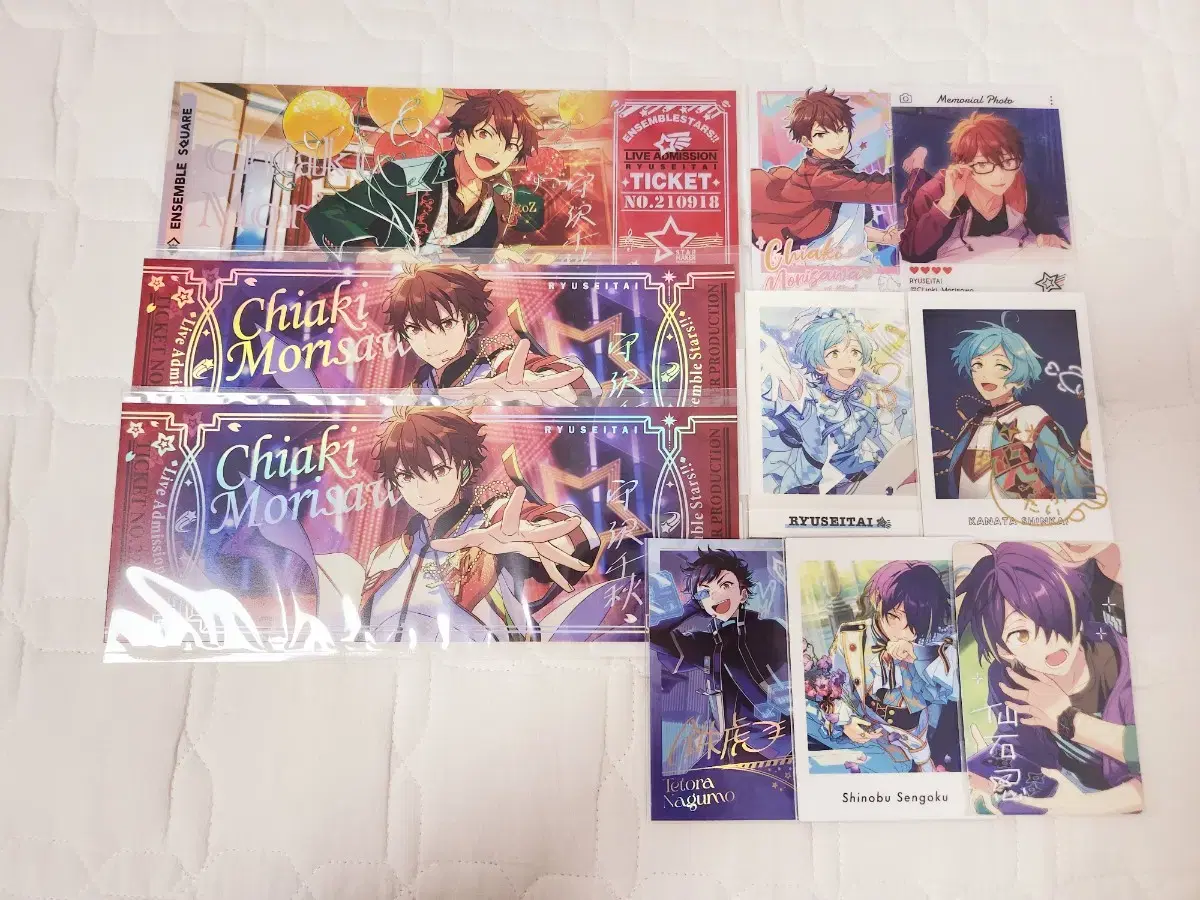 Anstar Meteor University Goods bulk Chiaki, Kanata, Tetora, Shinobu Tickets Fashotsu Photocard