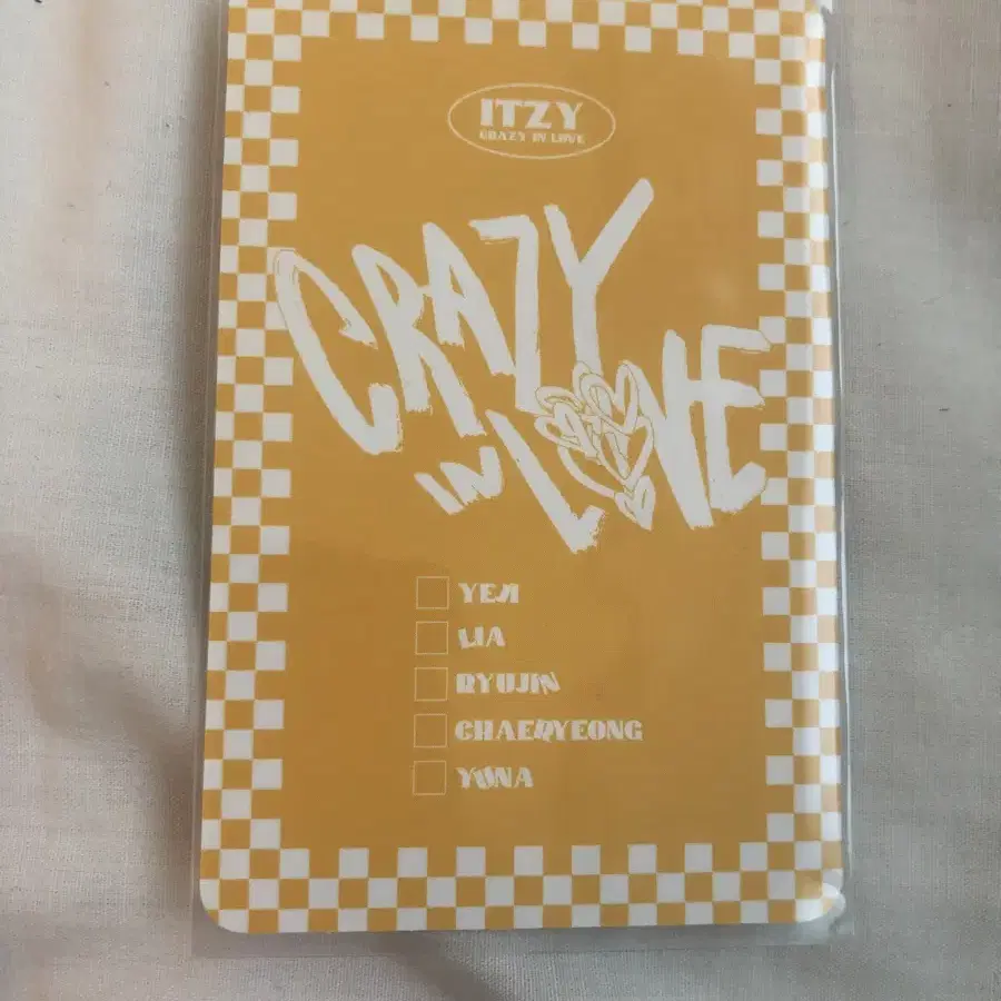 ITZY 있지 유나 crazy in love 크레이지인러브 포카 판매