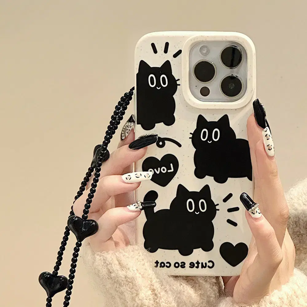 Iphone Case Cat Strap Case