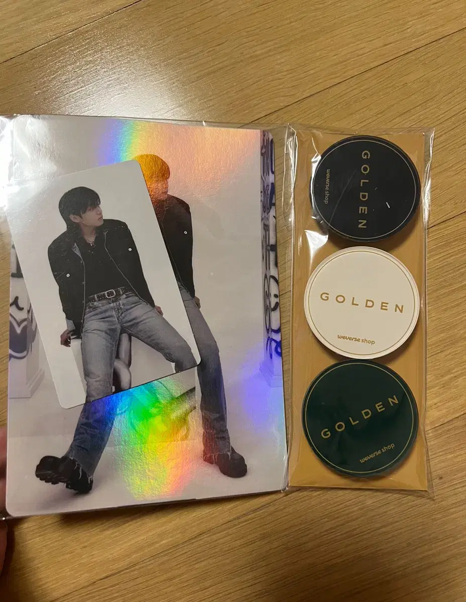 Jungkook GOLDEN GOLDEN GripTalk Photocard in Bulk