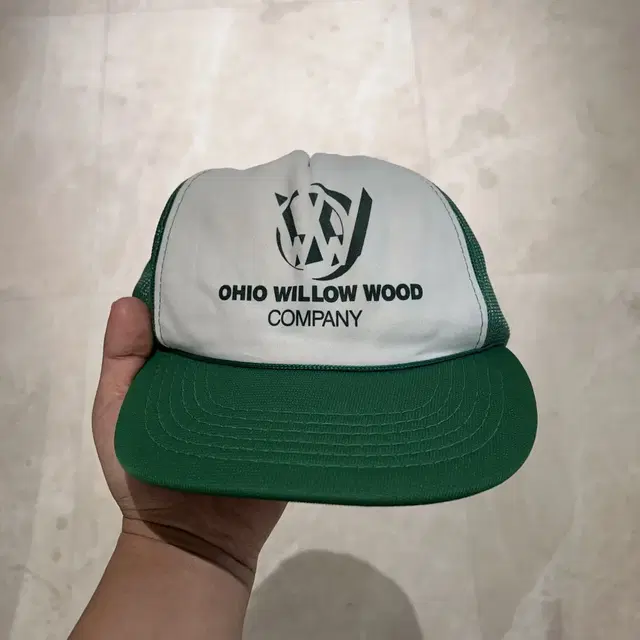 Ohio Willow Wood 빈티지 트러커 캡