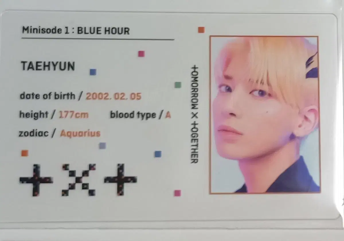 Taehyun Taehyun 553 Bloo Hour VR photocard WTS