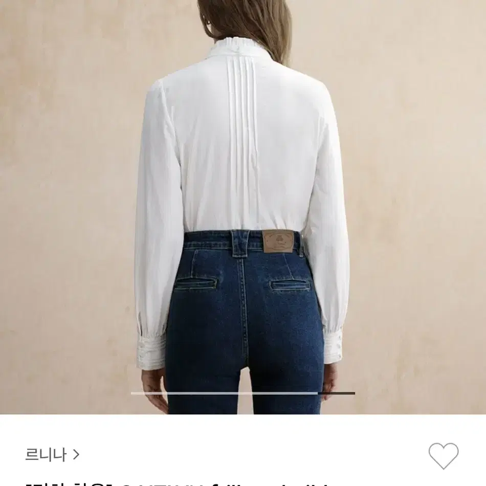 르니나 리본 셔츠 블라우스 CAITLYN frill neck shirt