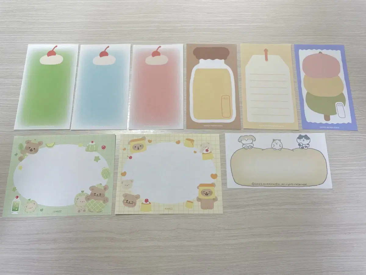 Bulk of rice cake memo pad