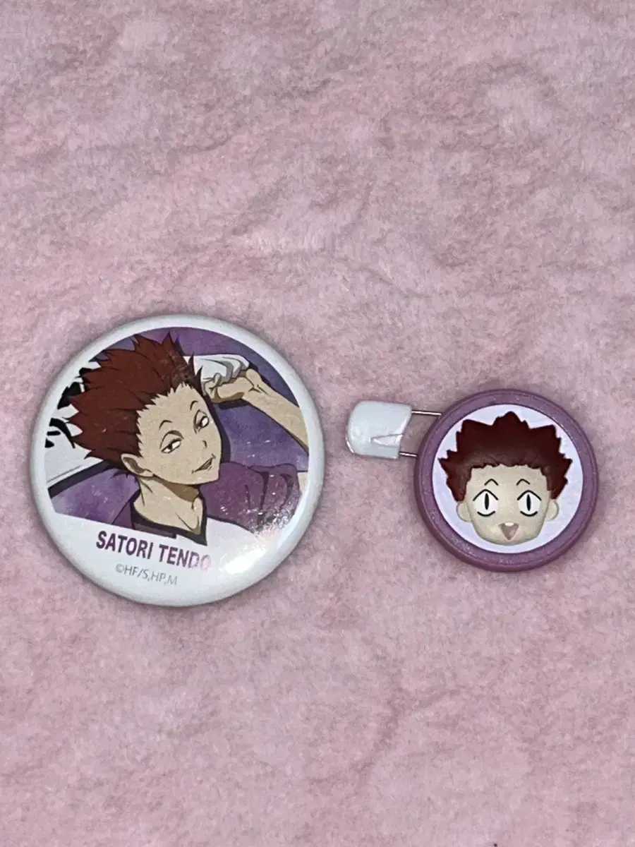 Genuine,Official) haikyuu Tendo Satori Can Badge Pin Badge Shiratorizawa Goods