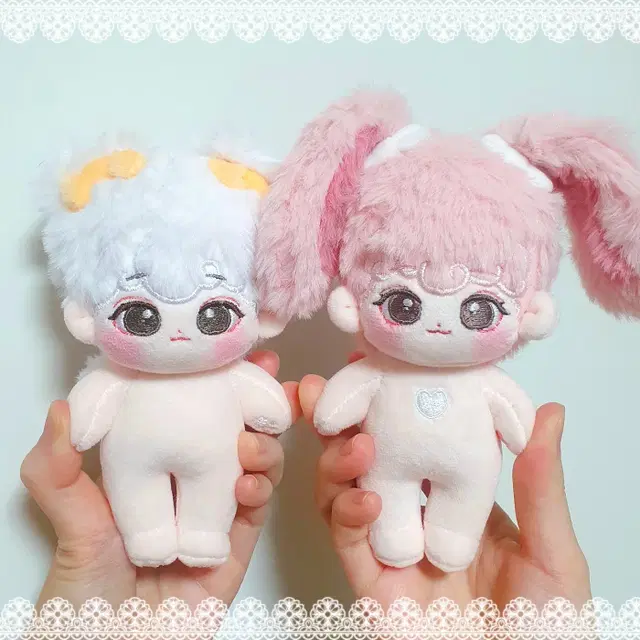 반택/끼택포) 무속성 10cm 솜인형 미니미미(왼쪽)