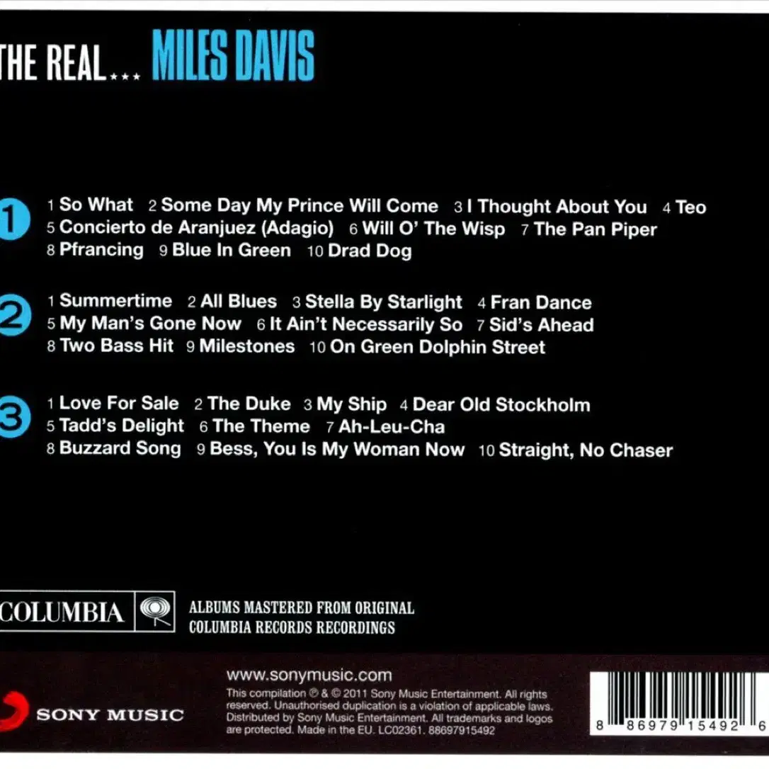 마일스 데이비스 Real Miles Davis 3CD 앨범 시디 CD