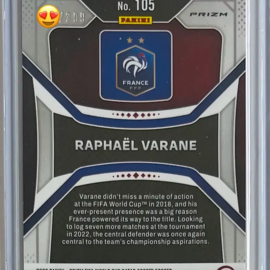 라파엘 바란 2022 PANINI PRIZM QATAR RED /399