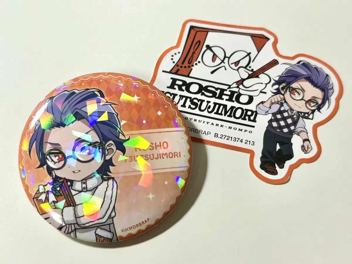 Hypnosis Mike Tsuzujimori Rosho Can Badge, Sticker