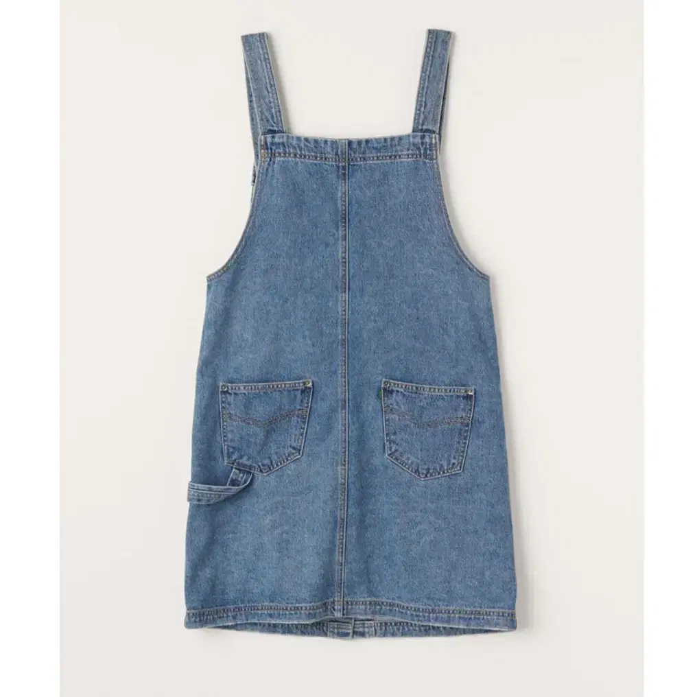 시엔느 Denim Suspender Dress (Blue) 멜빵청치마