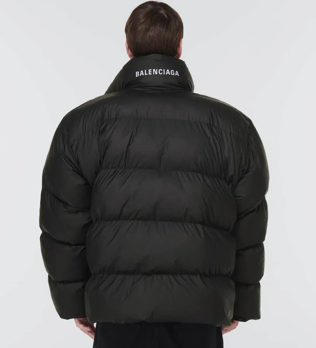 Balenciaga Wrap Puffer Black Back Logo Padded1