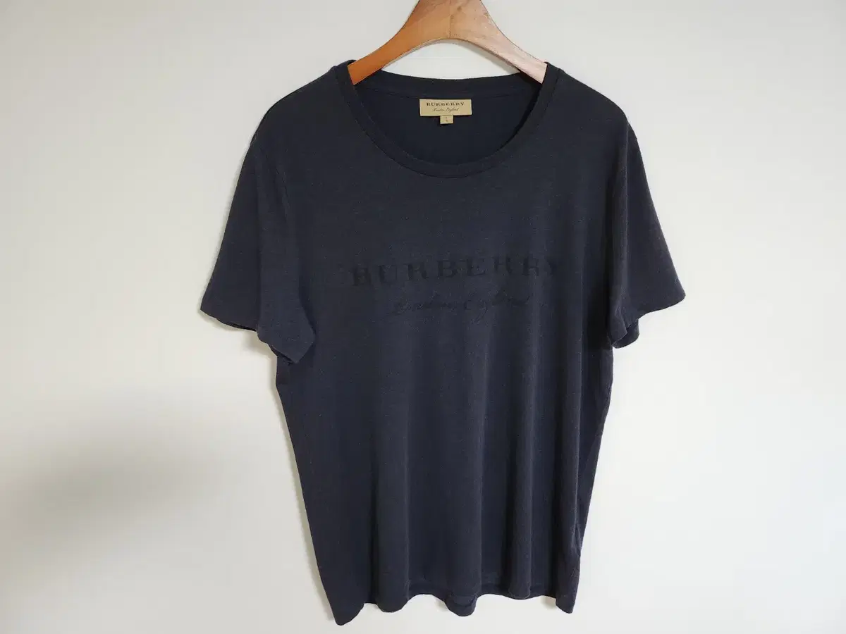 [L] Burberry Navy Logo Short Sleeve T-shirt 4056129