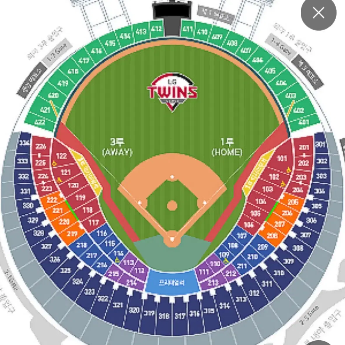 7월 18일 LG SSG 응원단상 뒤 네이비 2연석 정가양도