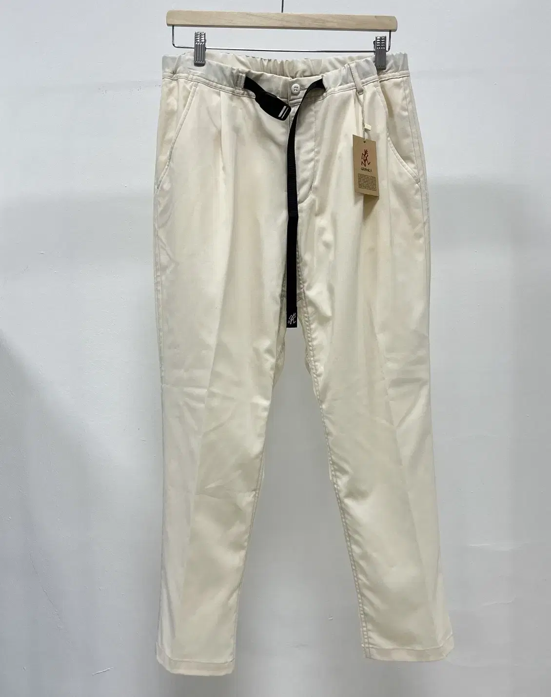 Grammich webbing belted pants ivory size M new for sale