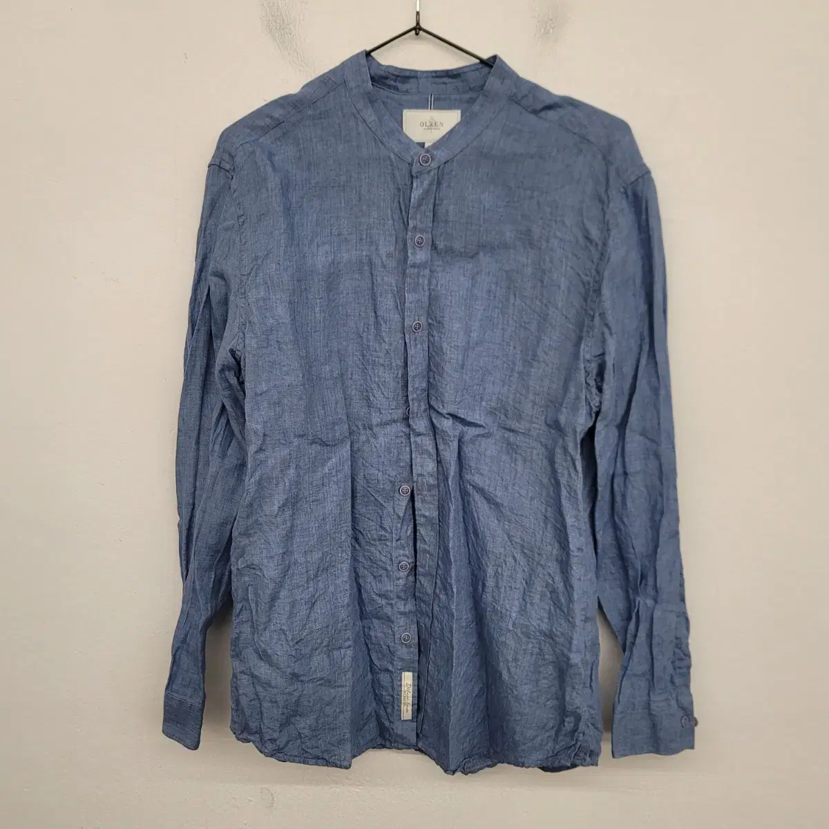 [100/L] All Xen China kara linen shirt