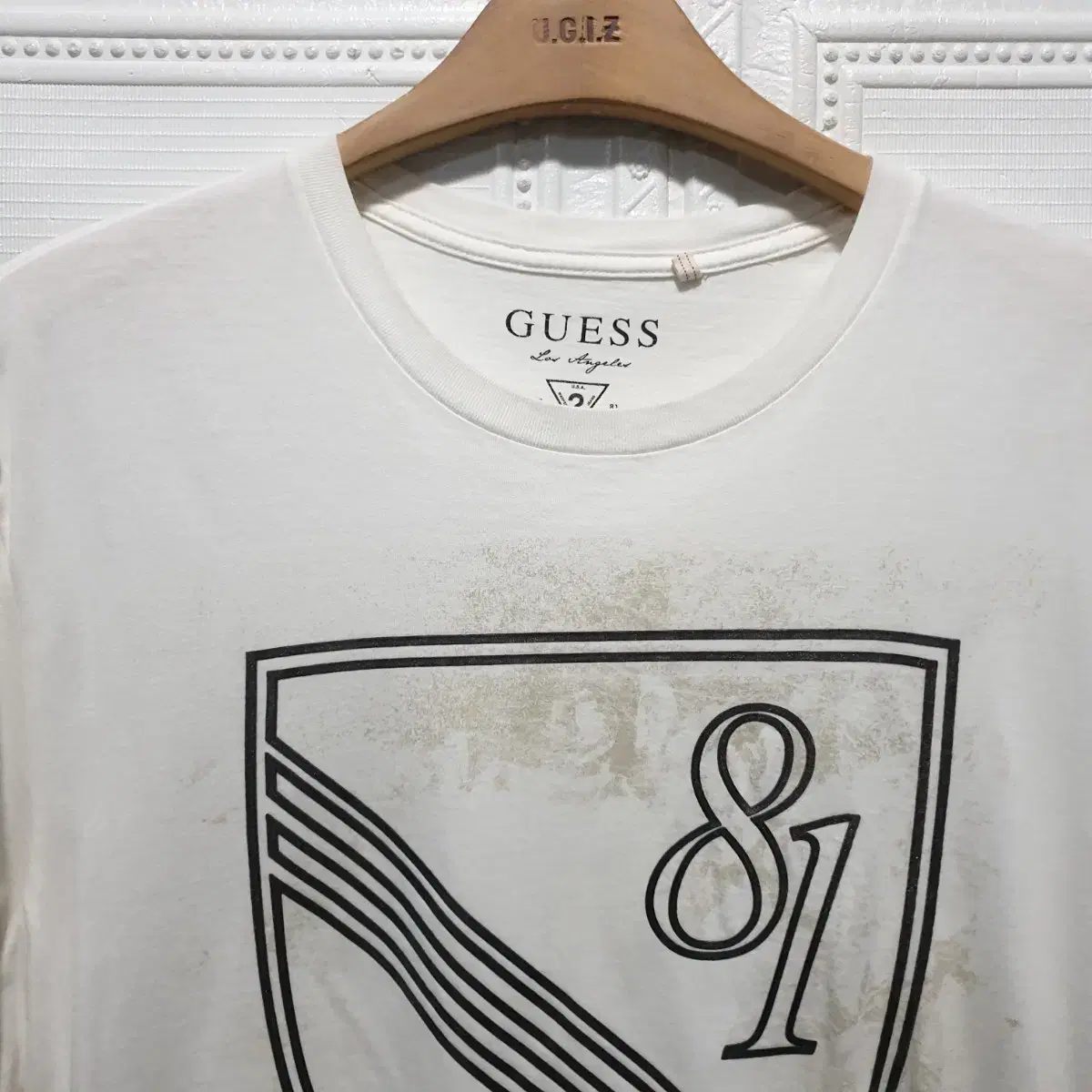 Guess Men's Round Vahn Short Sleeve Tee L