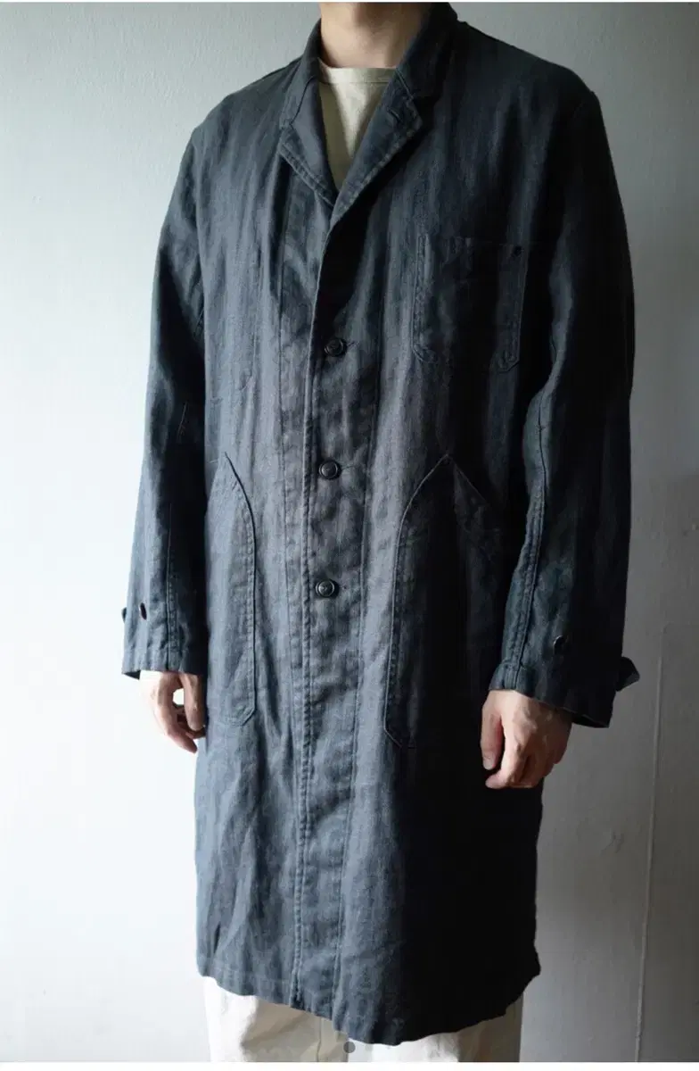 Wardrobe41 Poet Herringbone Coat Charcoal L