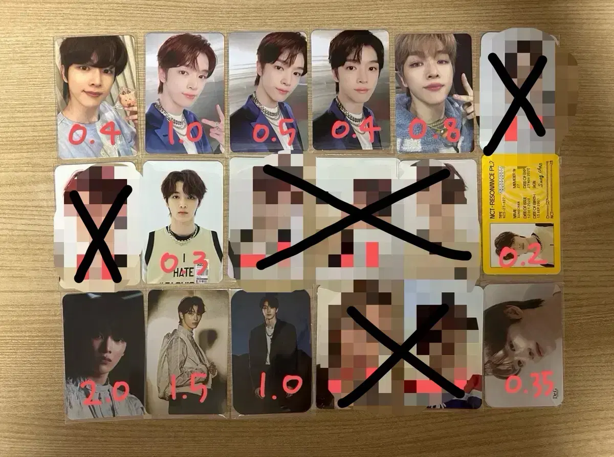 Sungchan nct photocard Disposition