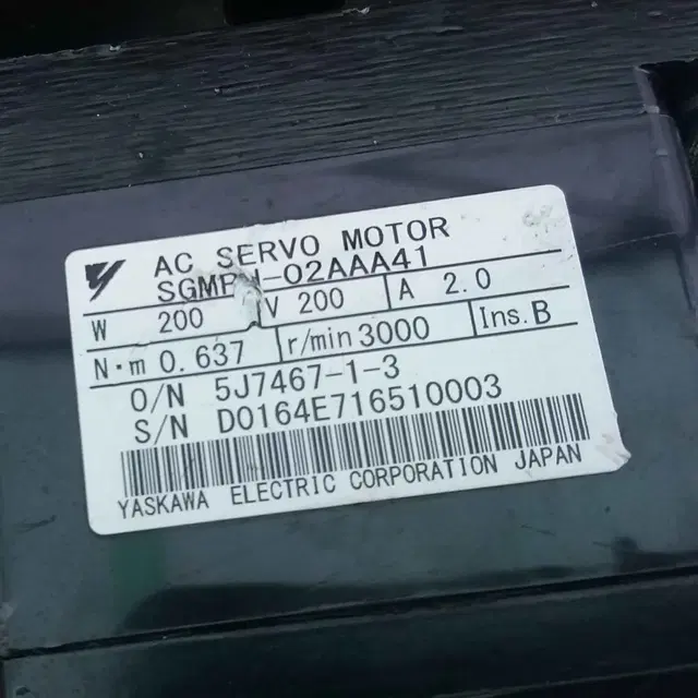 AC SERVO MOTOR SGMPH-02AAA41 야스카와 P902