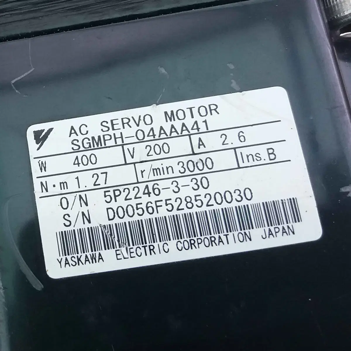 AC SERVO MOTOR SGMPH-04AAA41 야스카와 P903