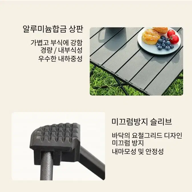 캠핑 블랙테이블 새제품 사이즈 대.소