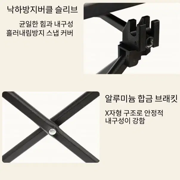 캠핑 블랙테이블 새제품 사이즈 대.소