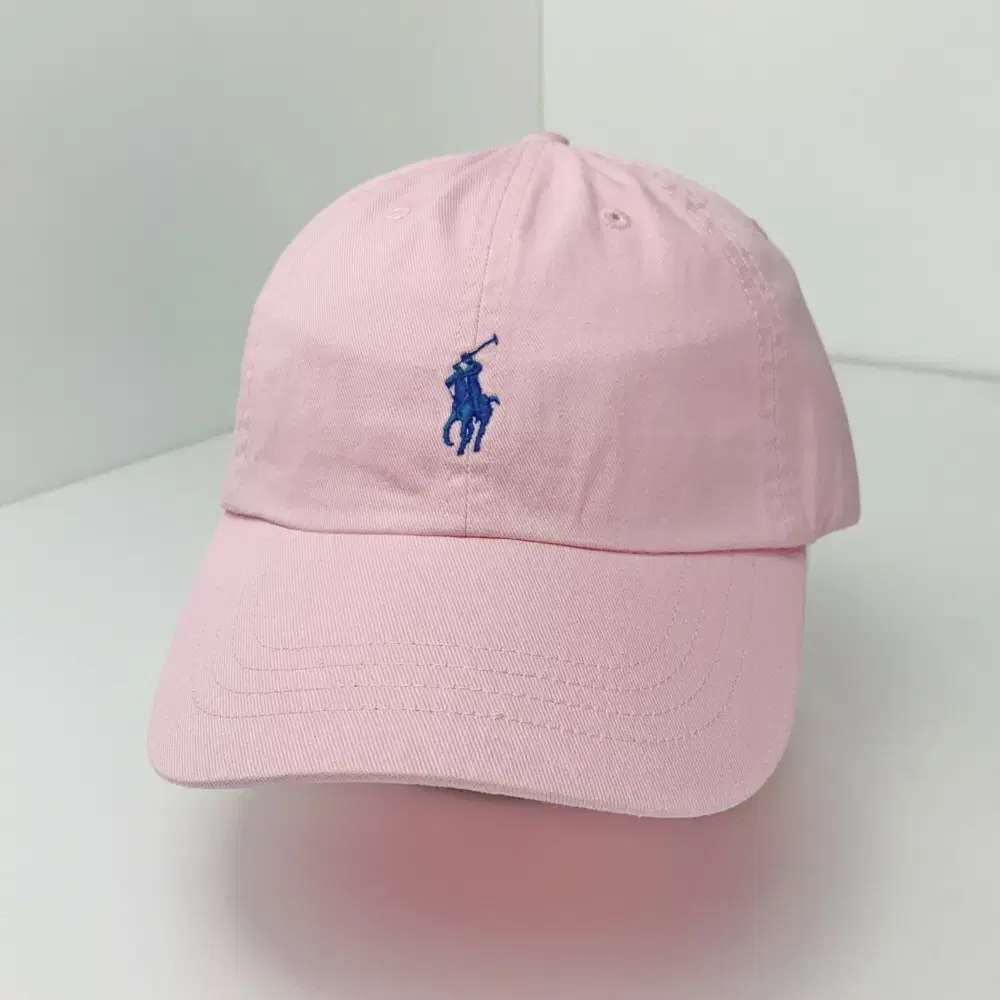 Polo Ralph Lauren Cotton Chino Ballcap Hat Pink/Bloo Pony