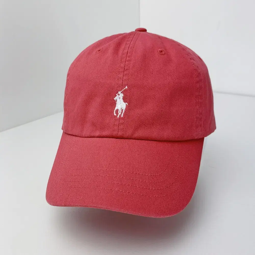 Polo Ralph Lauren Cotton Chino Ballcap Hat Deep Pink/White Pony