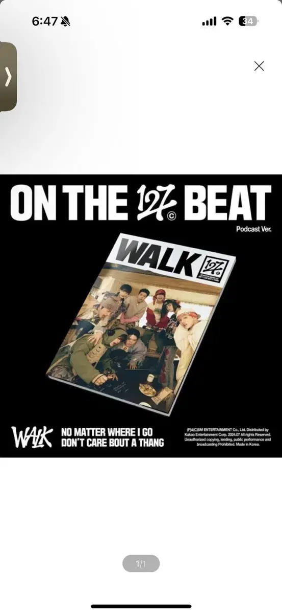 nct 127 nct127 - 6집 : WALK (Podcast V)